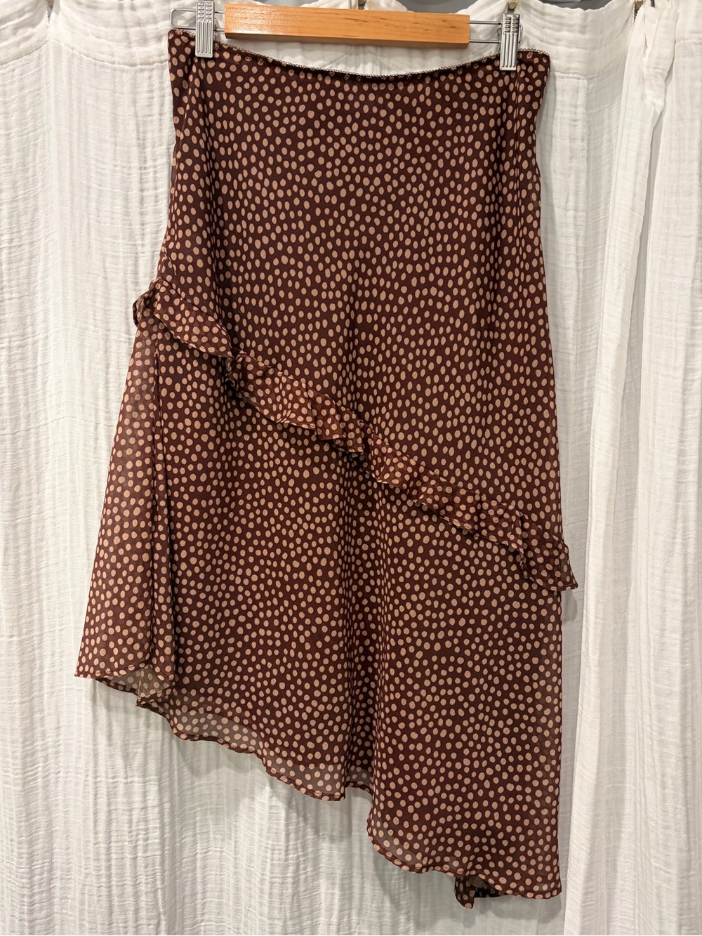 Zara Polka Dot Ruffle Skirt - Picture 4 of 4